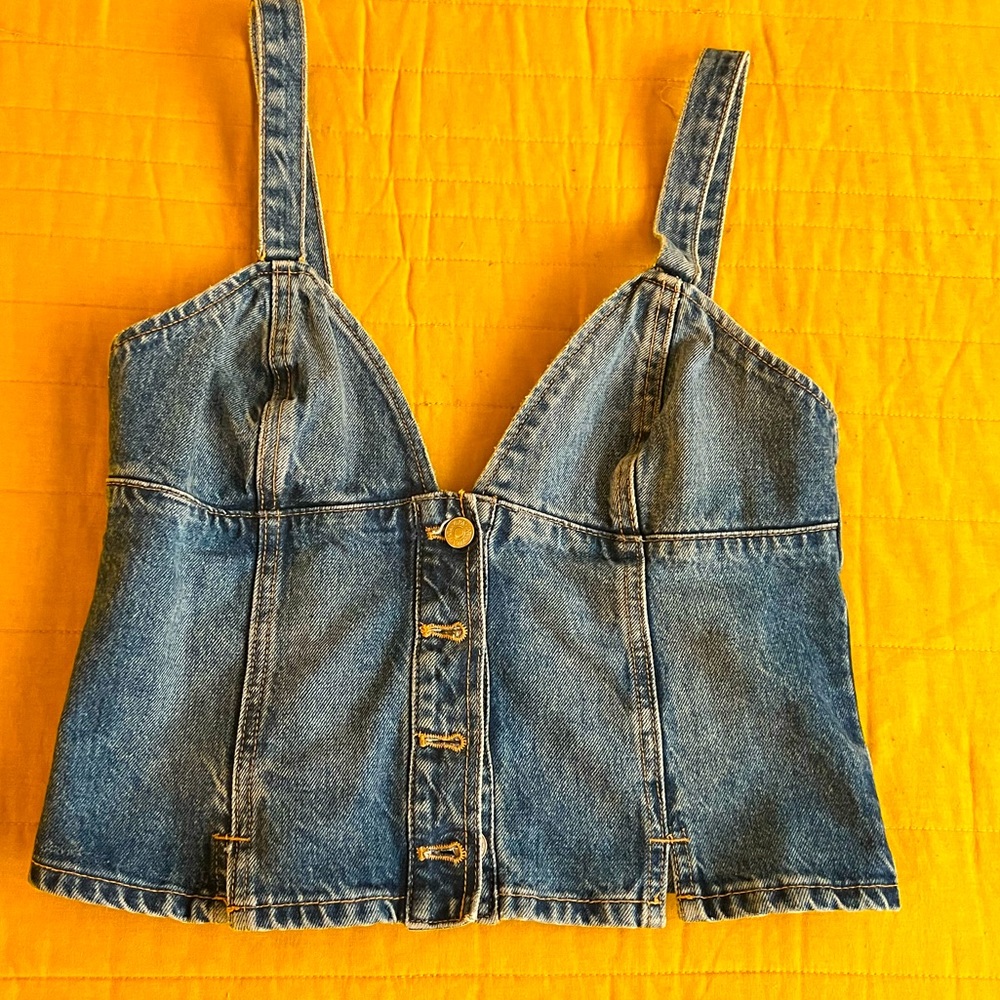 Denim top Zara